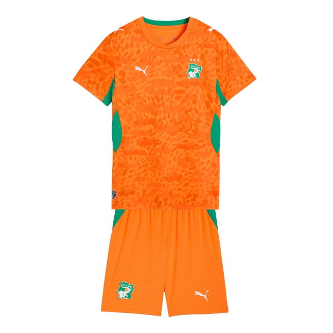 2026 FIFA World Cup Ivory Coast Kids Home Soccer Kits Shirt with Shorts